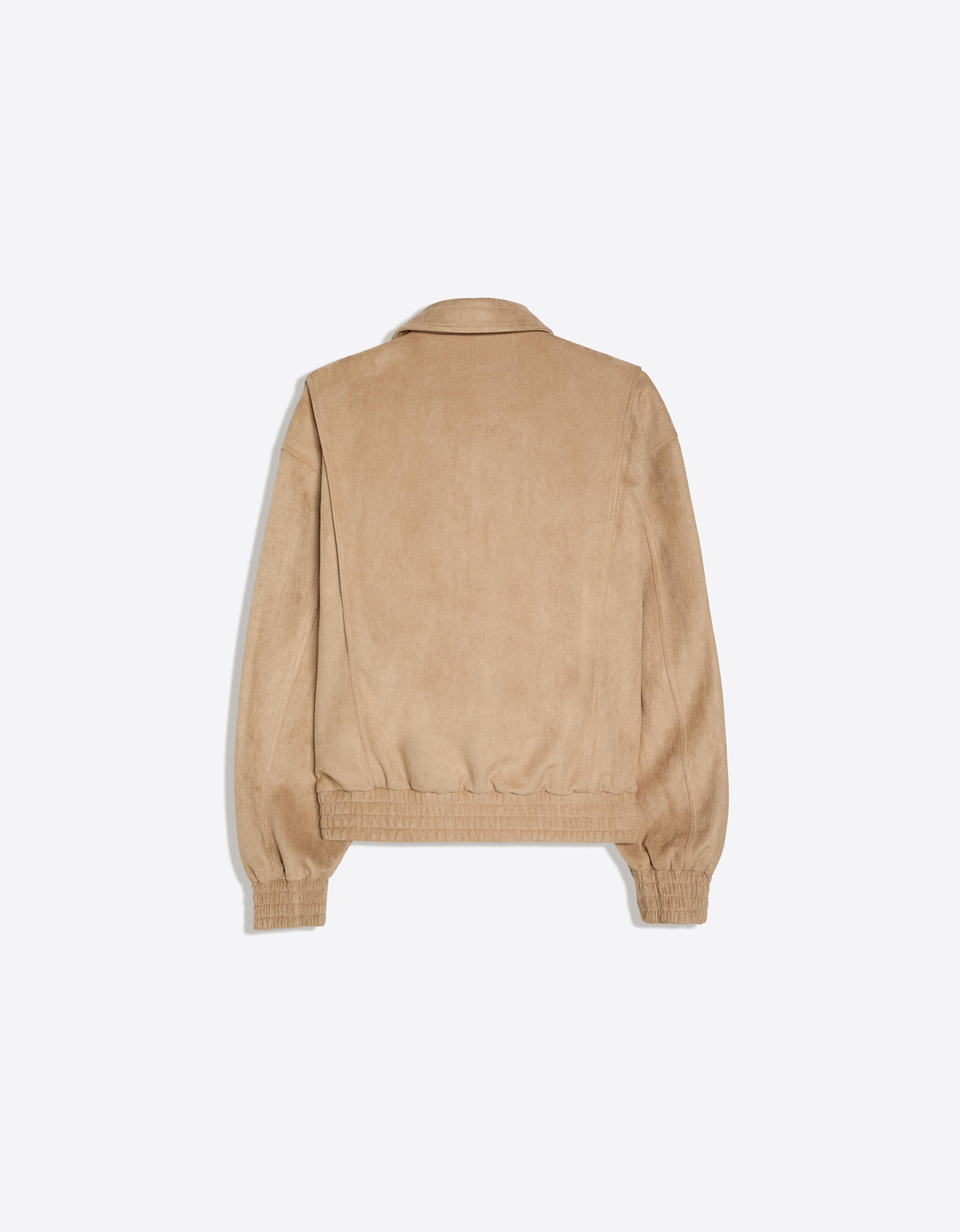 Faux suede jacket — Beige