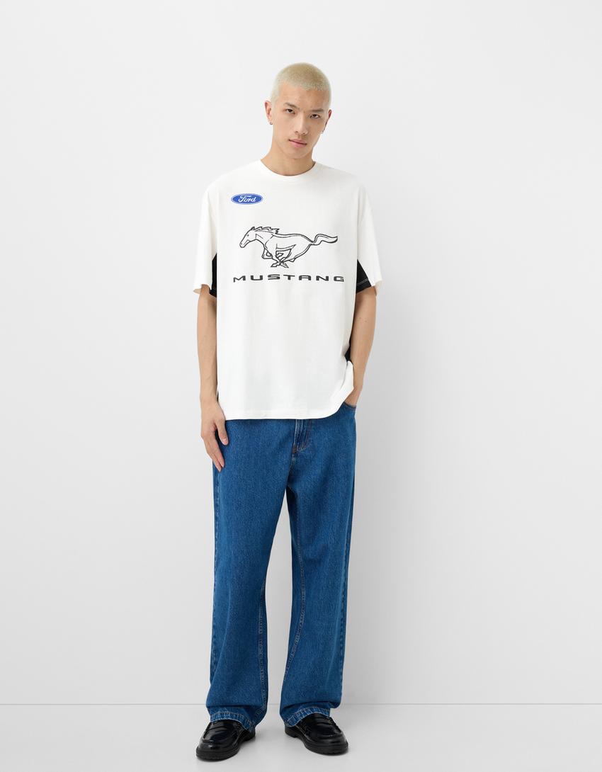 Ford short sleeve T-shirt-White-3