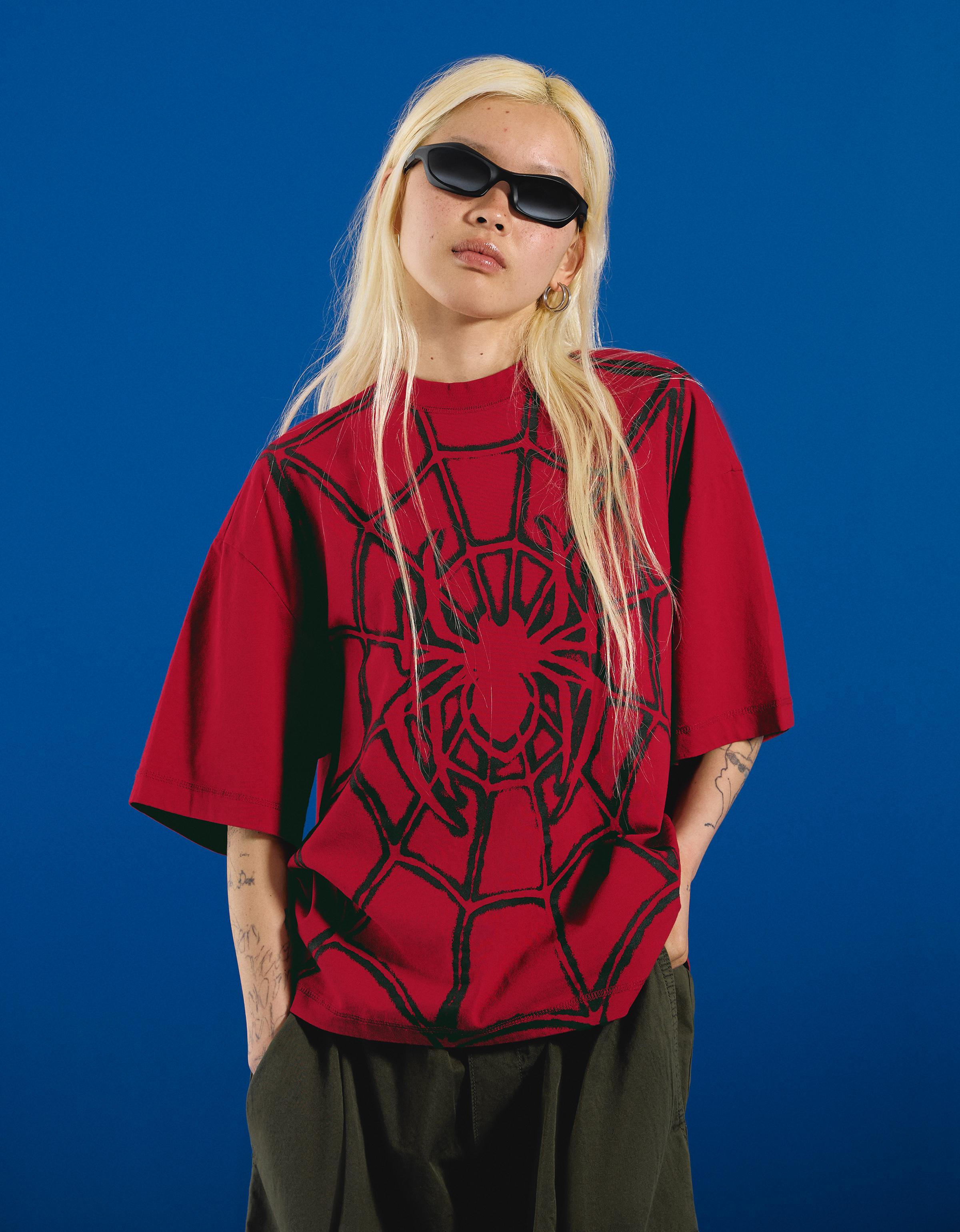 SPIDER-MAN boxy fit T-shirt — Red