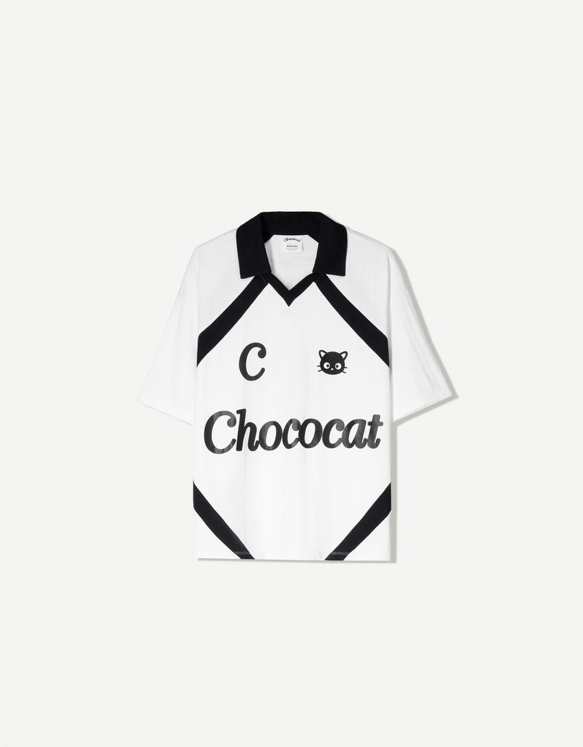 Camiseta Chococat manga curta estampado-Branco-3
