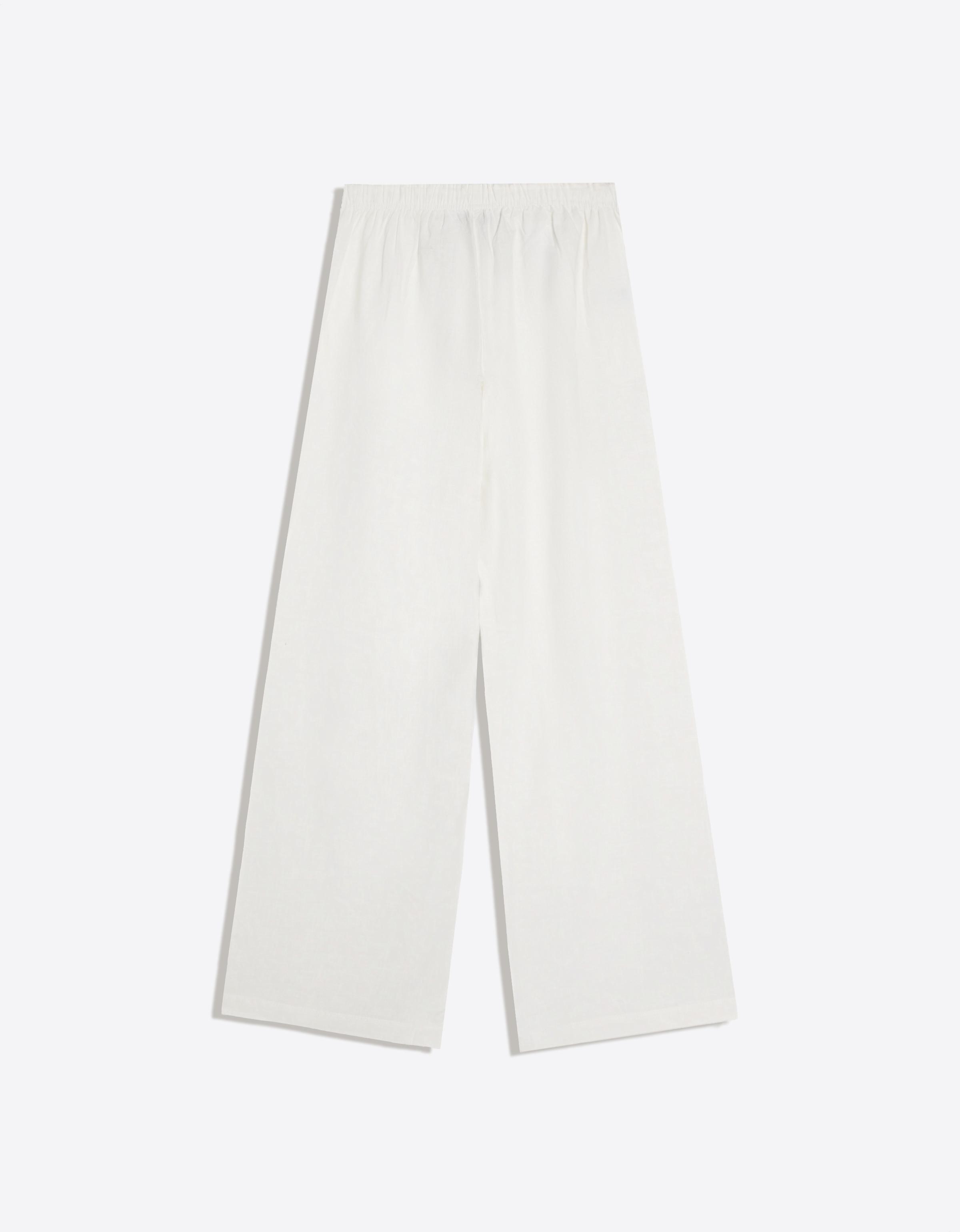 Elasticated waist trousers — Off white