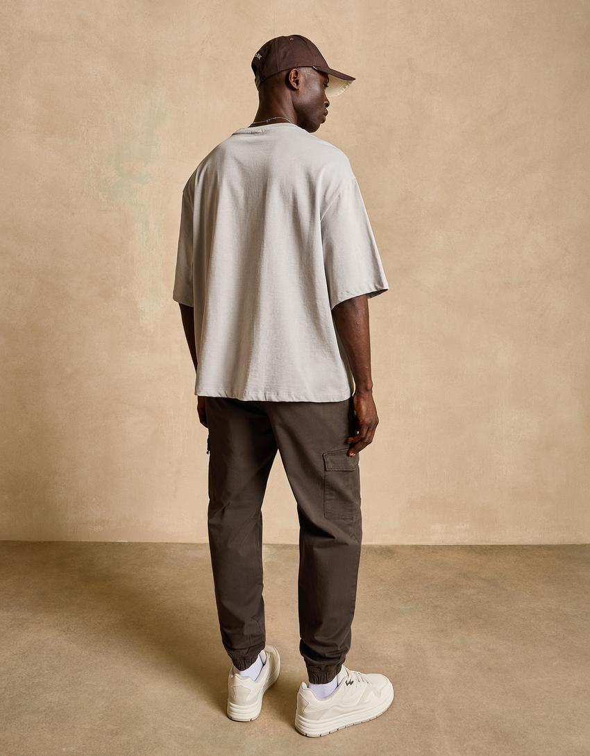 Cargo-Jogginghose-Braun