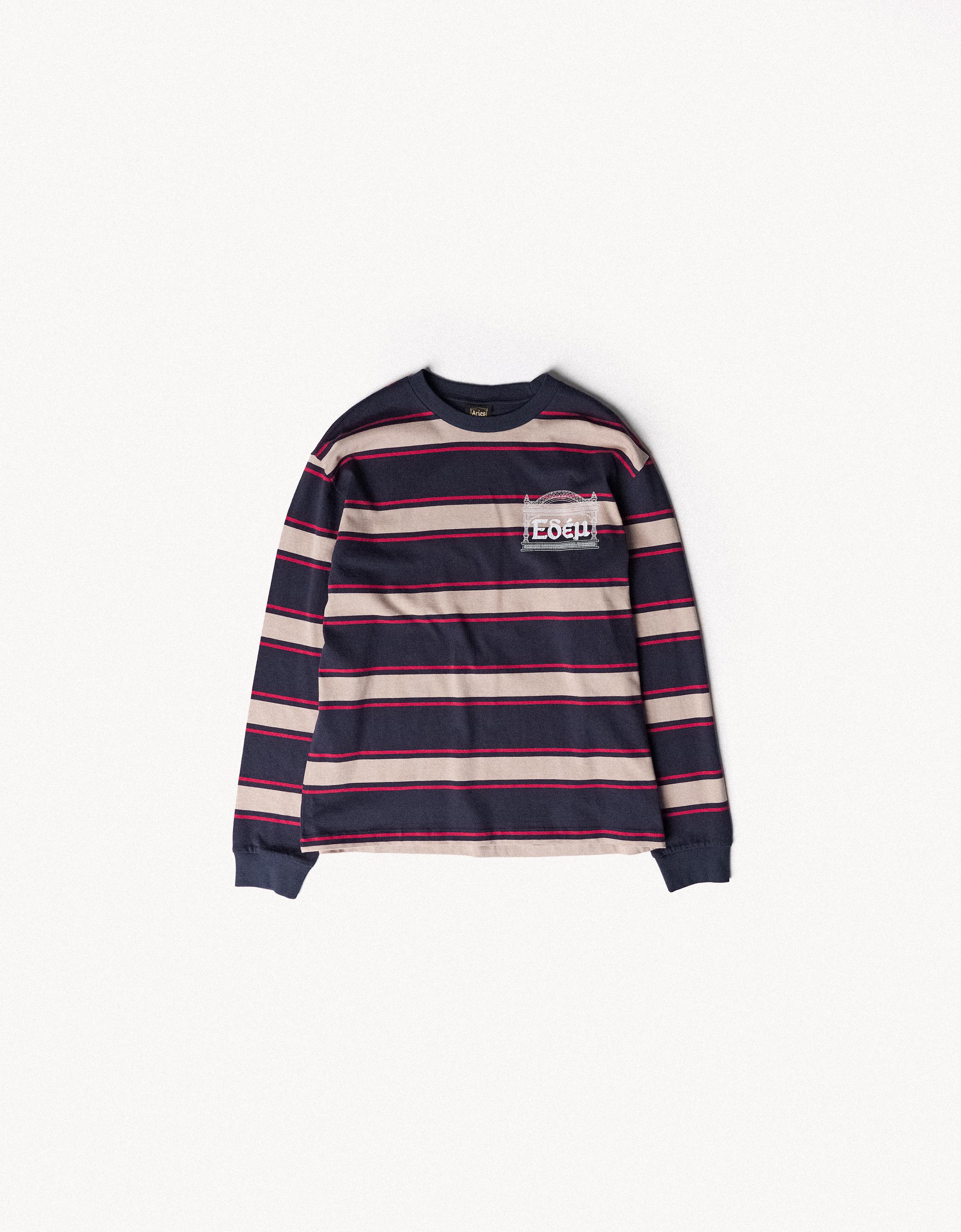 Bershka ARIES X BERSHKA çizgili uzun kollu tişört görsel 8