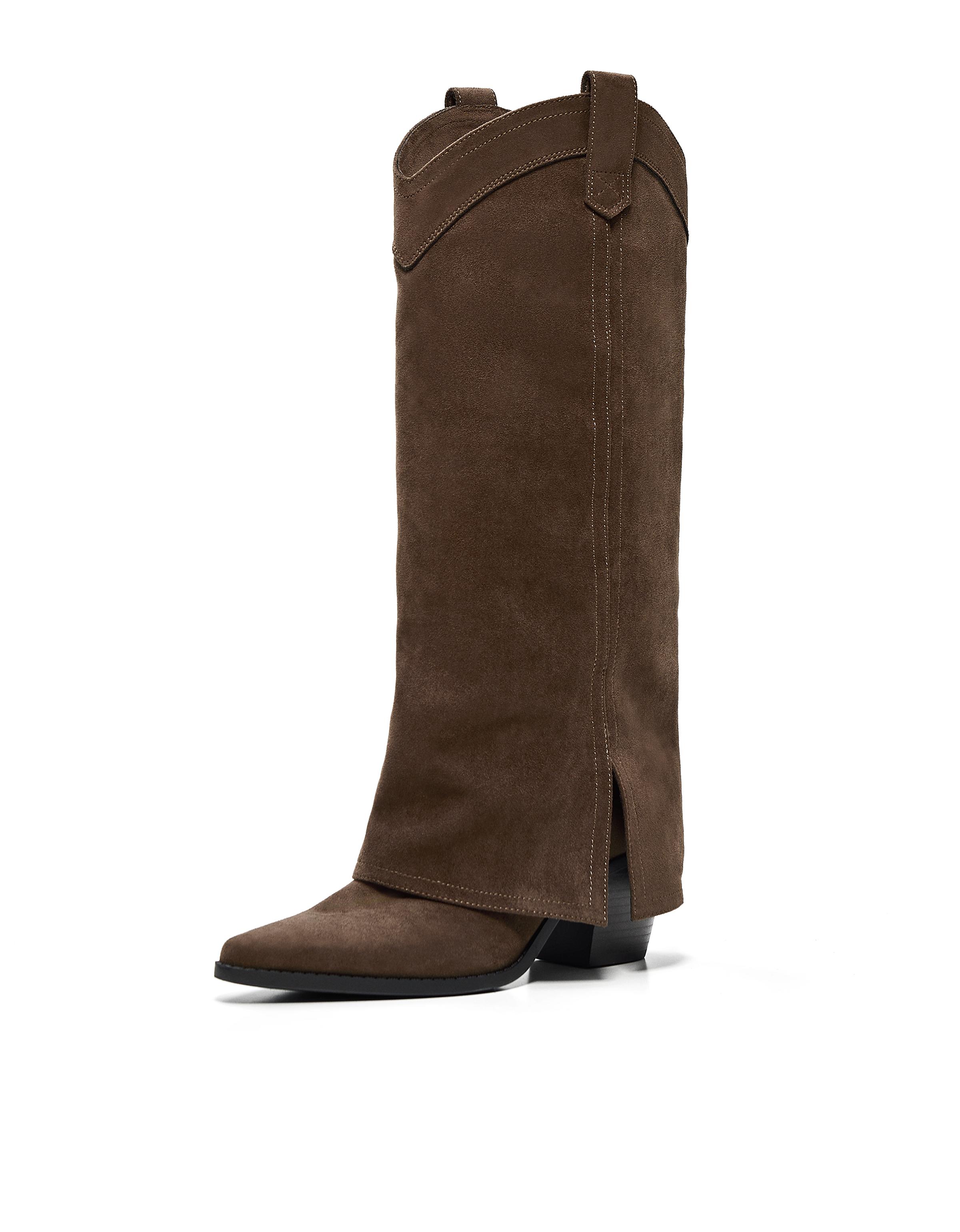 Cowboy heeled boots — Brown