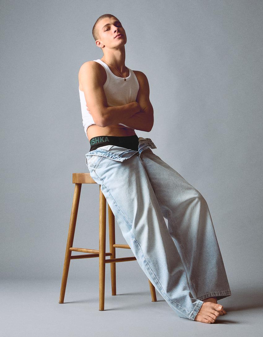 Pack 3 boxeri betelie print-Kaki