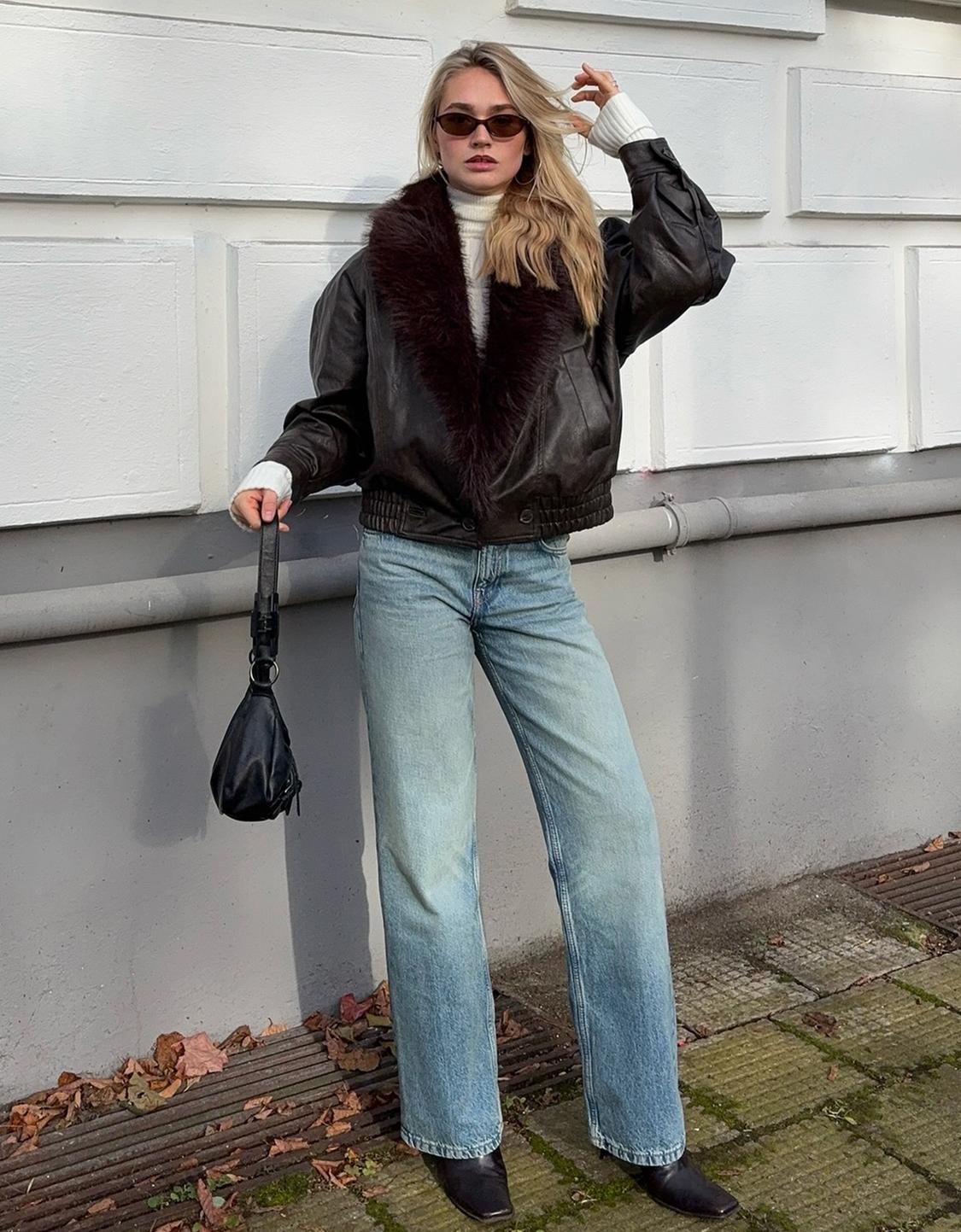 Jeans wide leg straight fit