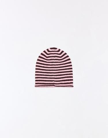 Striped beanie — Pink 3