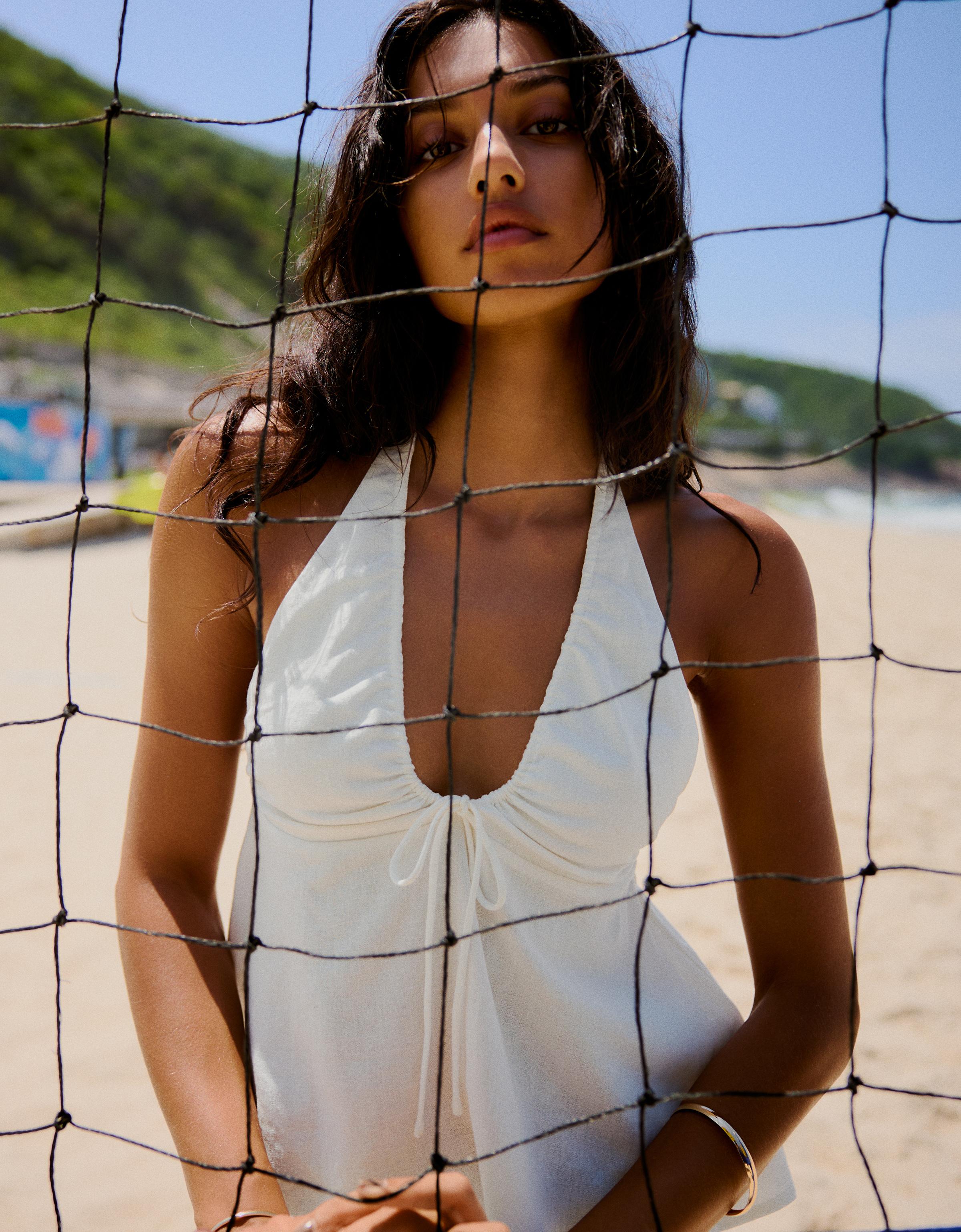 Keten halter top - Görsel 29