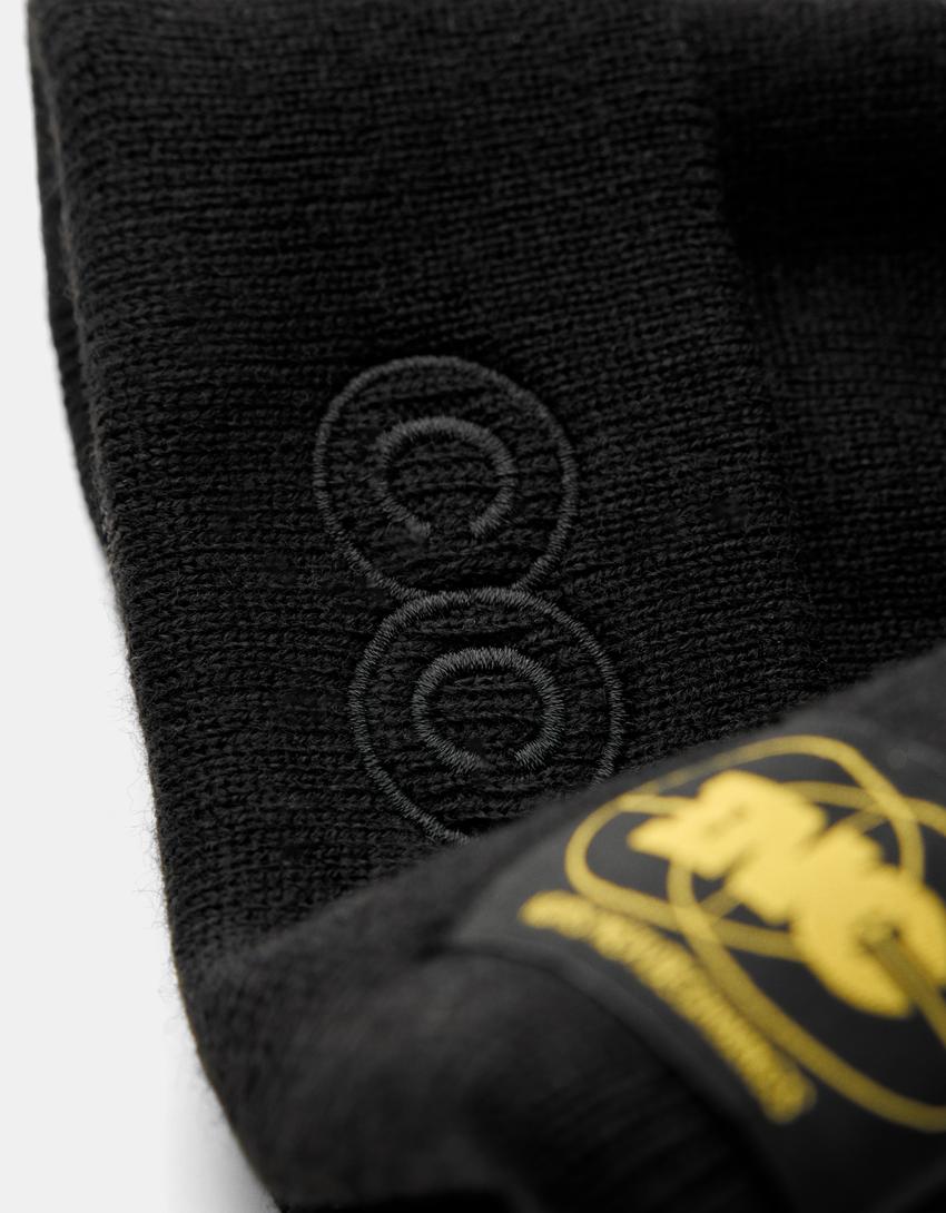 Beanie bordado-Negro