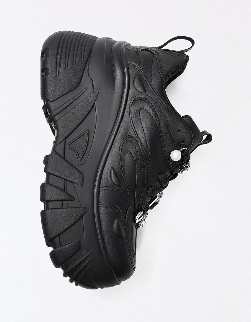 Zapatillas plataforma XL-Negro