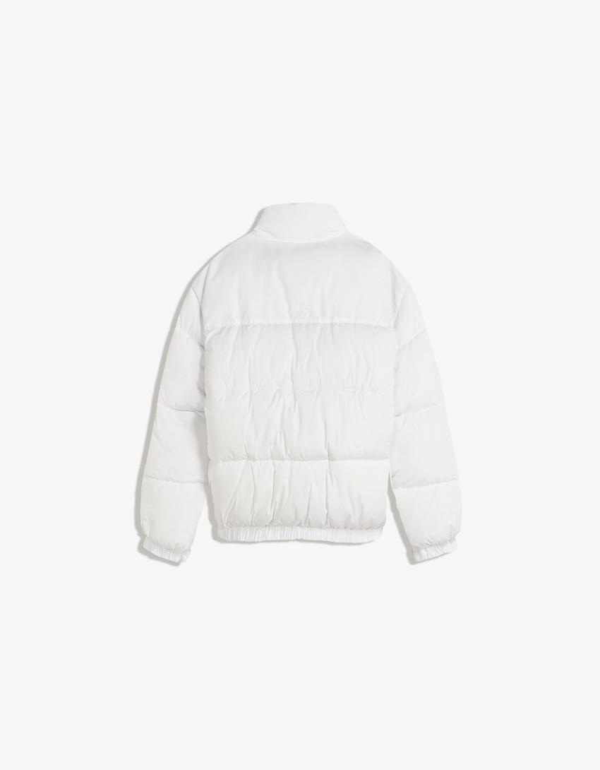 Technical puffer jacket-White-1