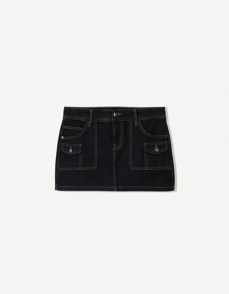 Utility mini skirt