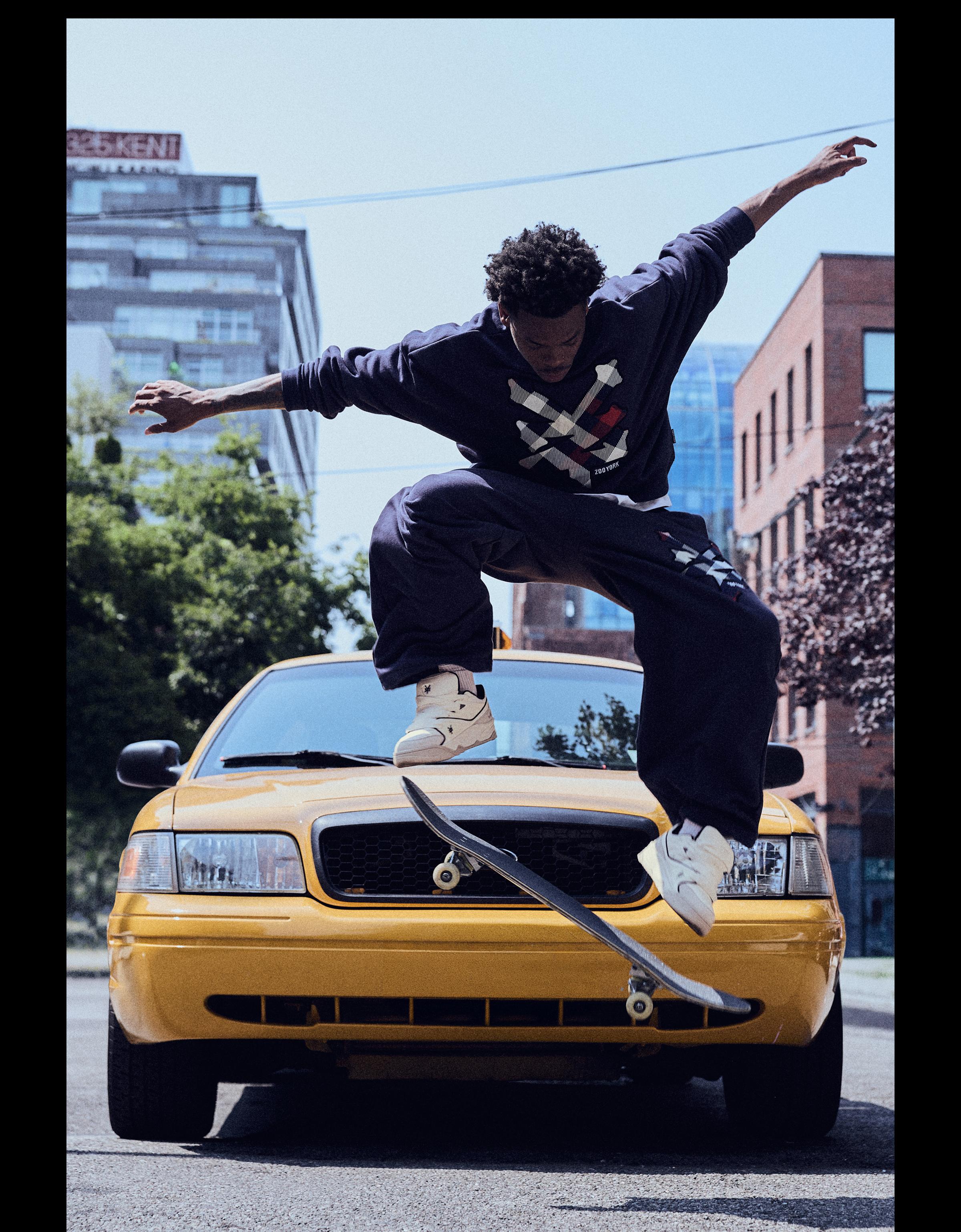 ZOO YORK X BERSHKA super baggy trousers — Dark blue