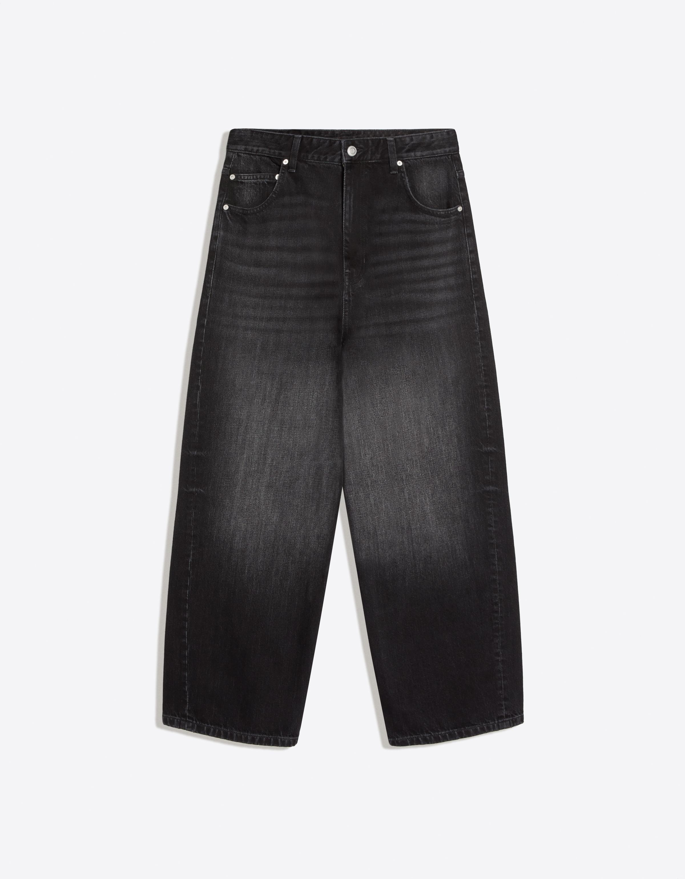 Embroidered neobarrel jeans — Black