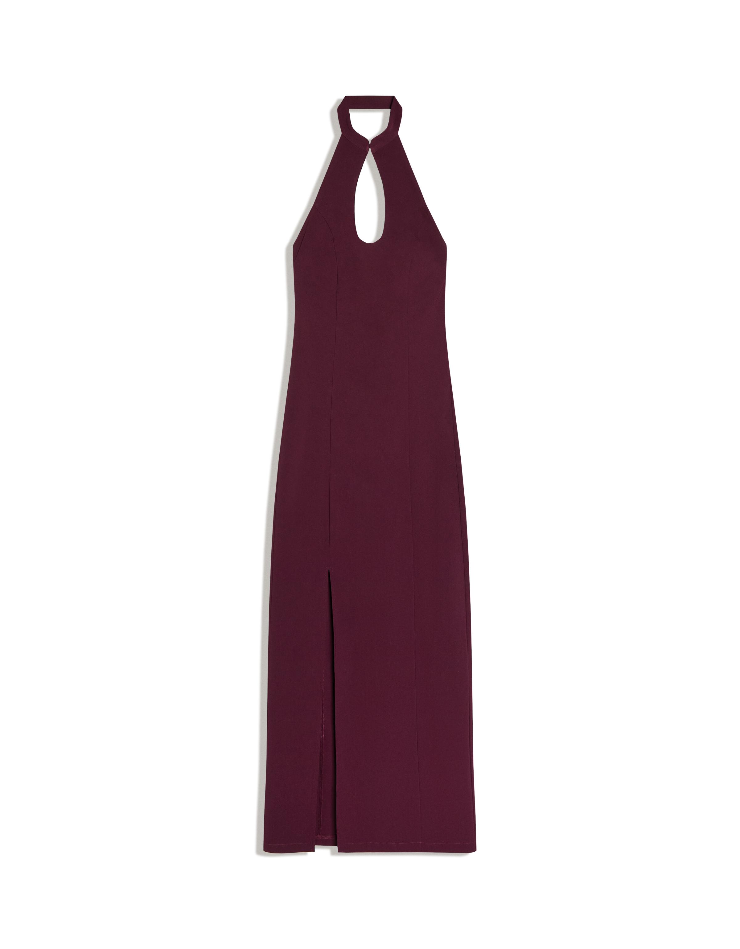Halter neck midi dress — Violet