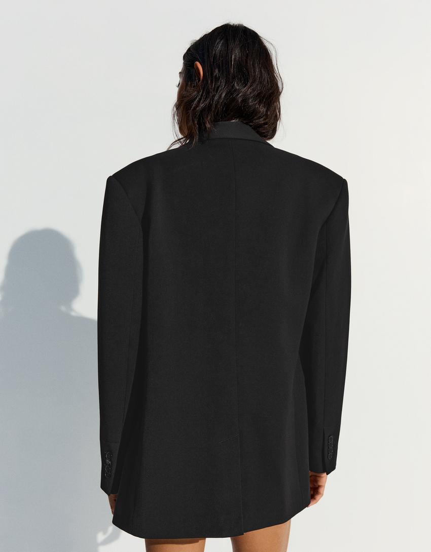 Oversized blazer-Preto
