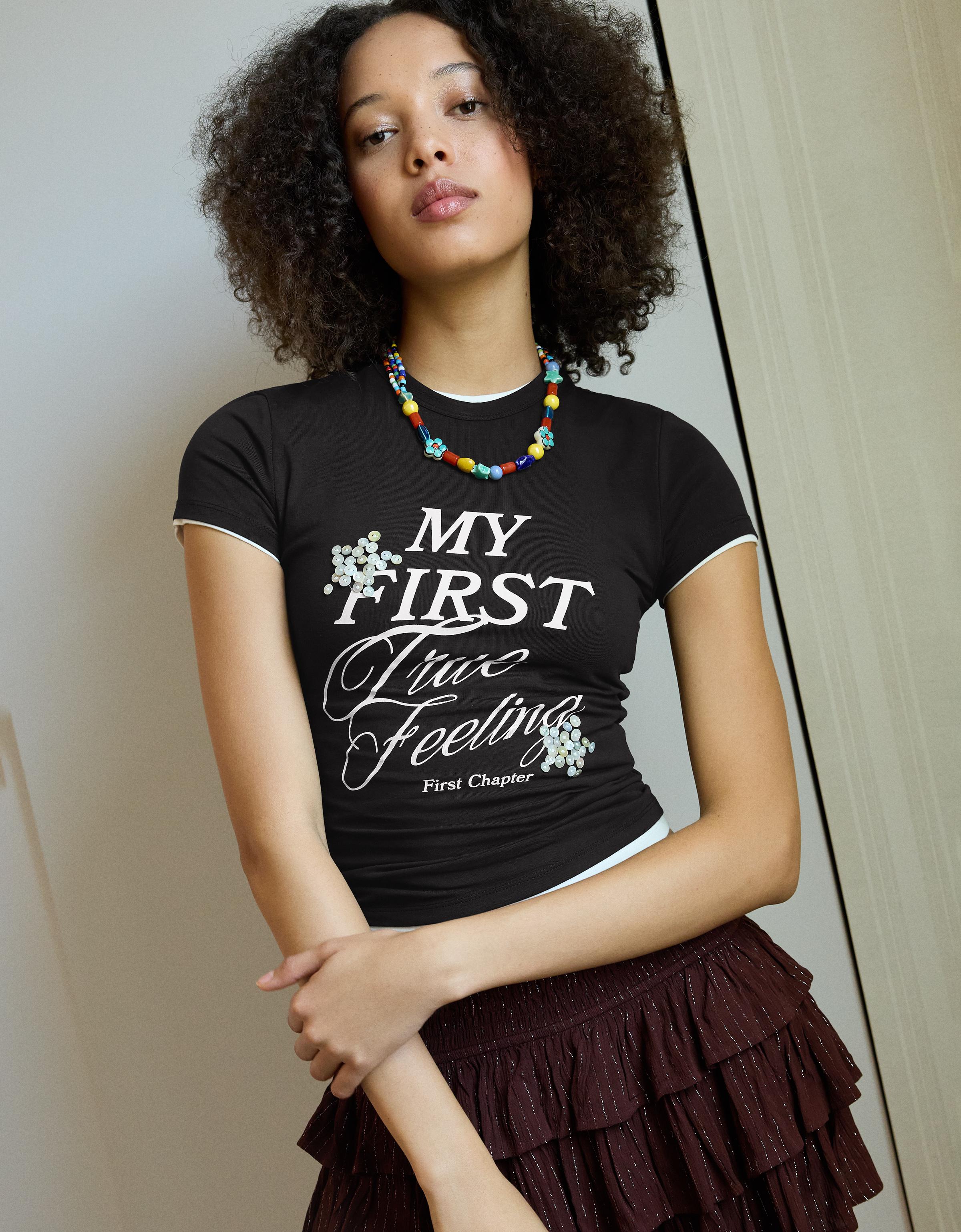 Short sleeve print T-shirt