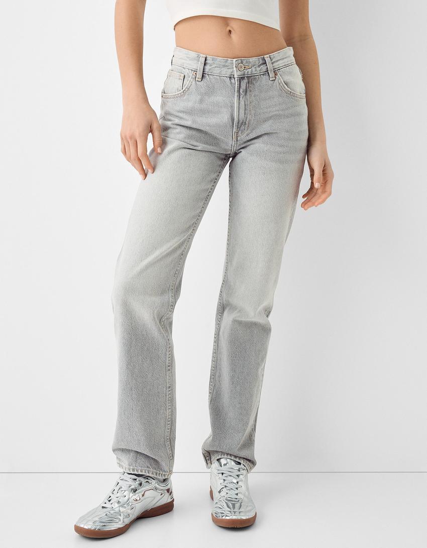 Jean straight-Gris-1