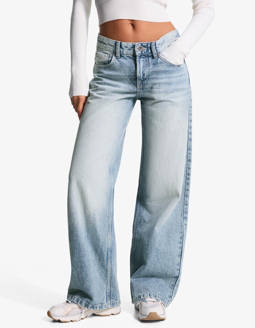 Boyfriend jeans-Light blue