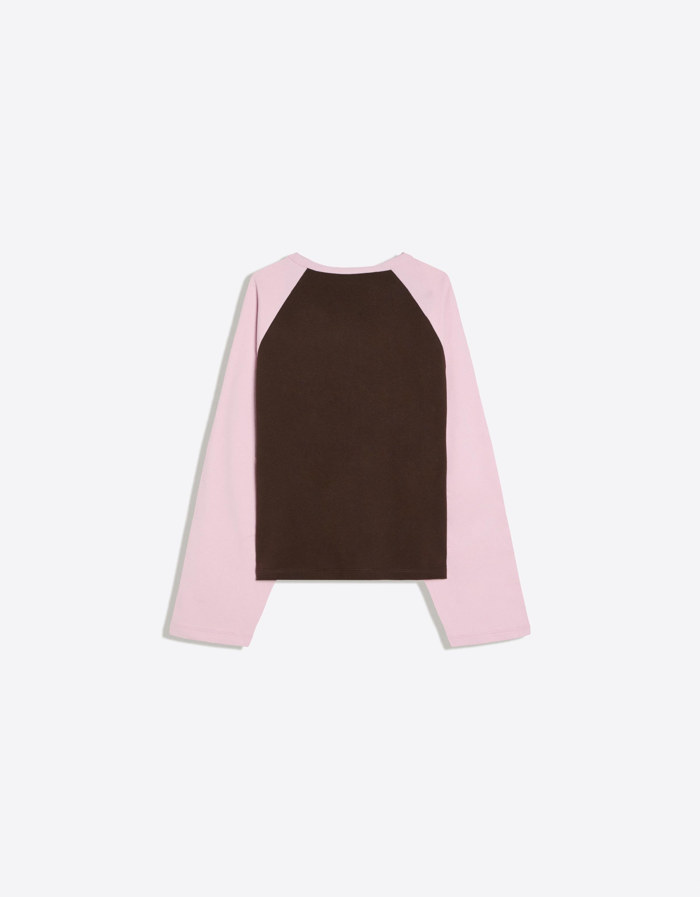 Round neck raglan jumper — Brown