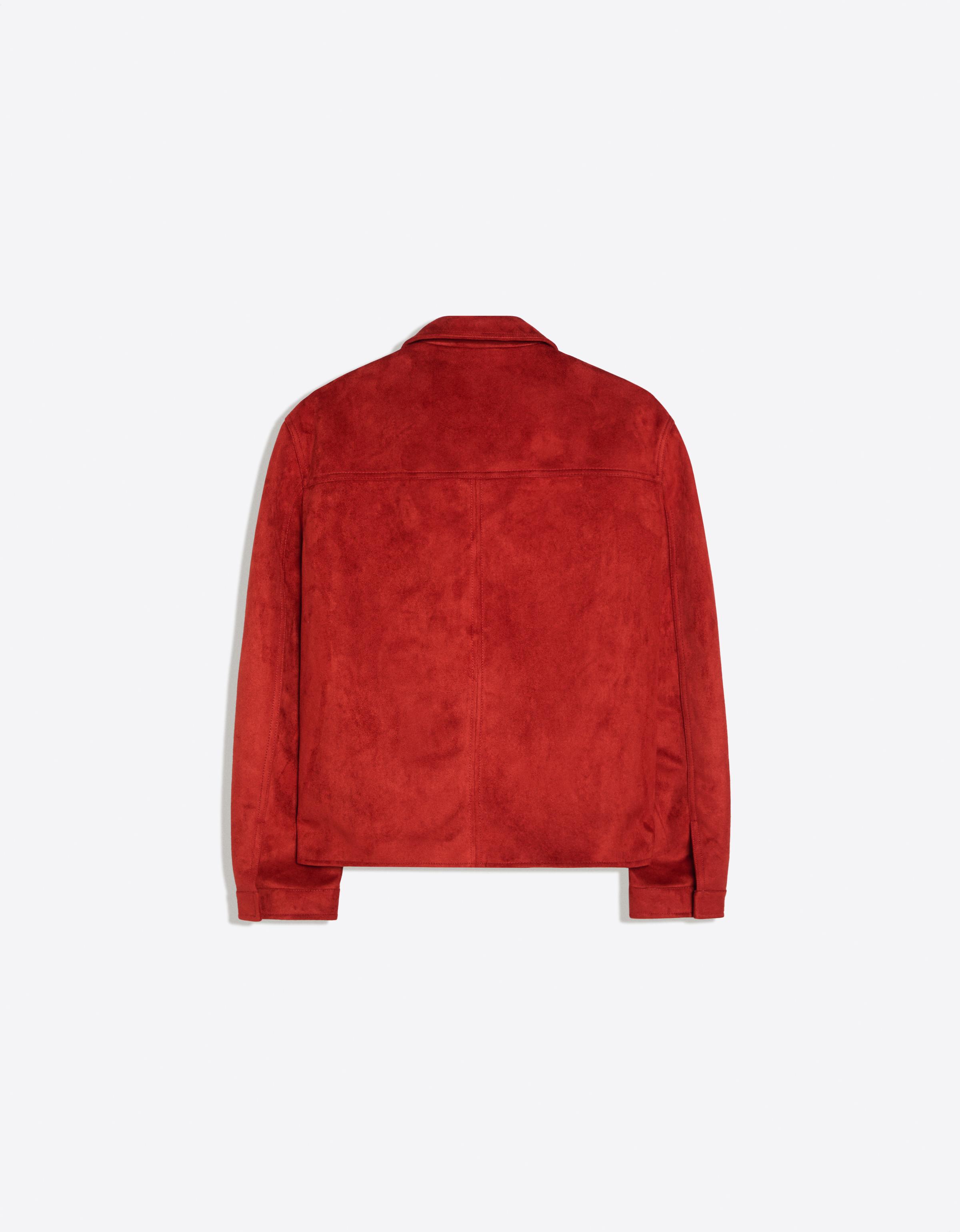 Faux suede jacket — Red