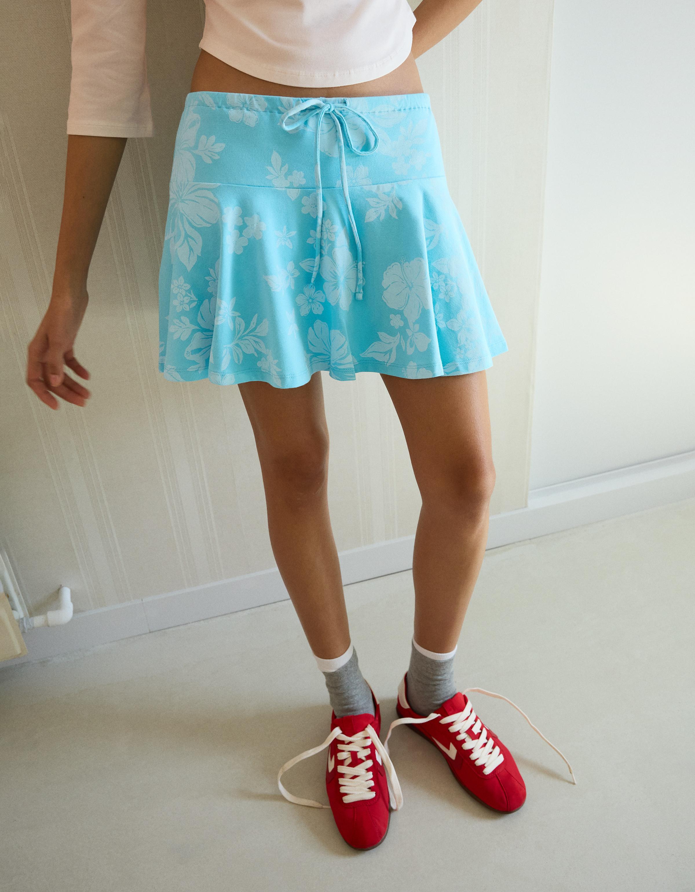 Beli bağlamalı mini şort etek - Görsel 26