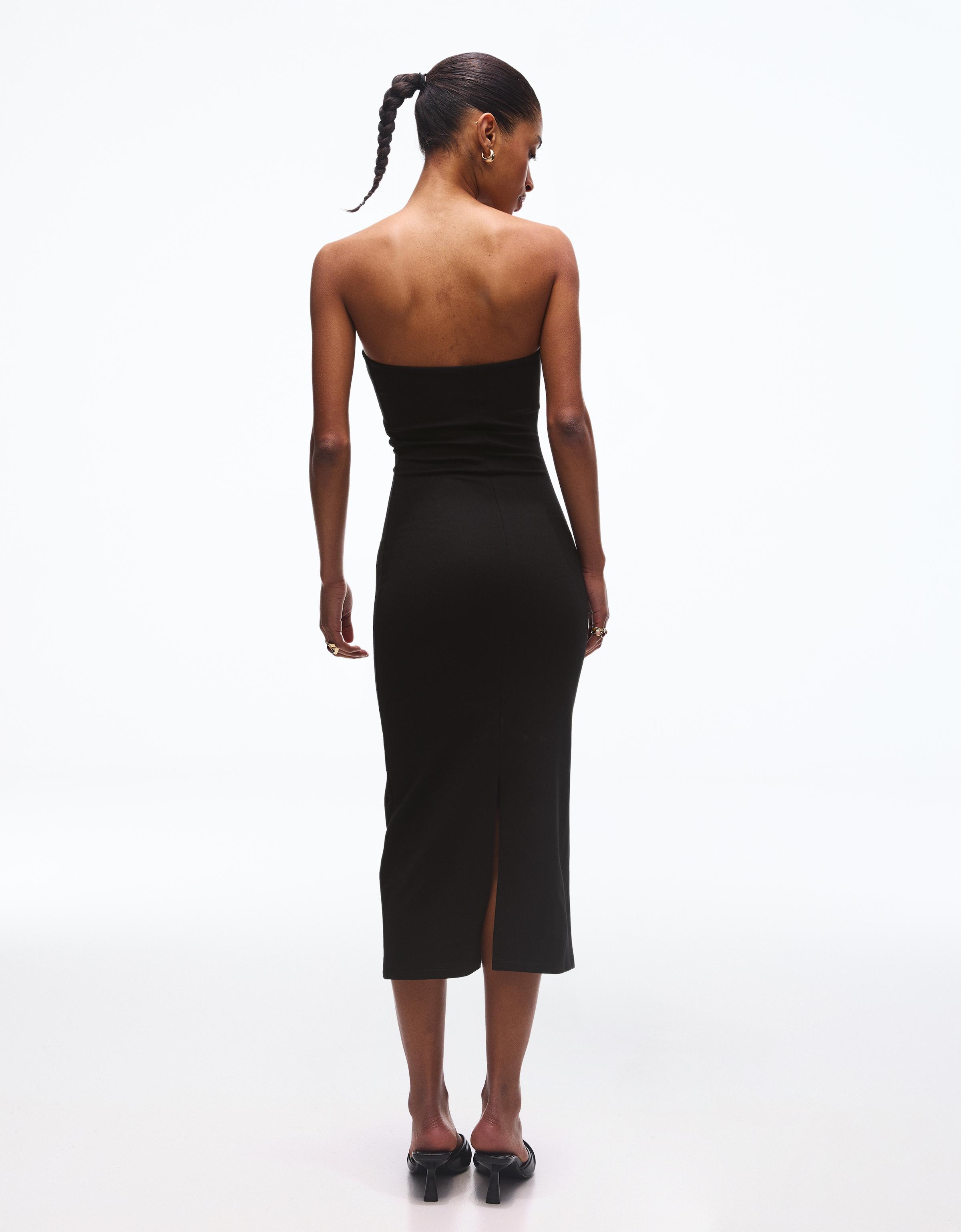 Bandeau triko midi elbise - Görsel 23