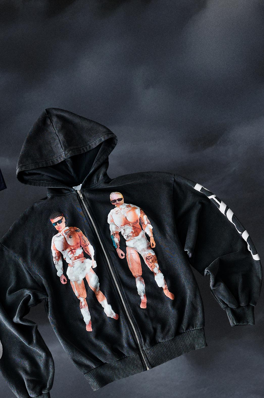 CA7RIEL & Paco Amoroso zip hoodie