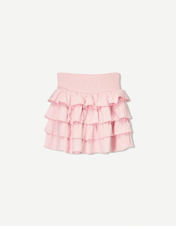 Ruffled mini skirt