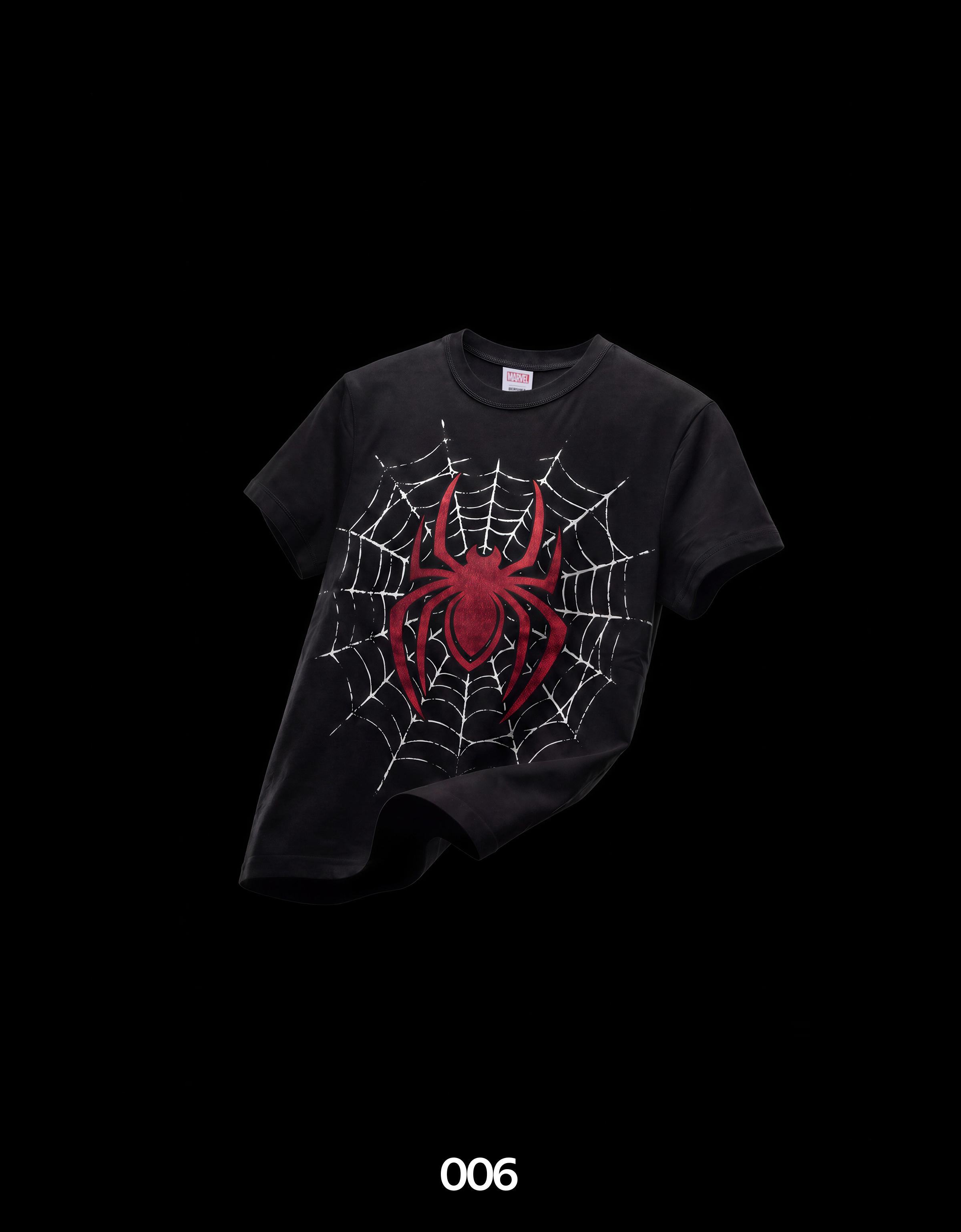 Bershka SPIDER-MAN dar kesim tişört görsel 7