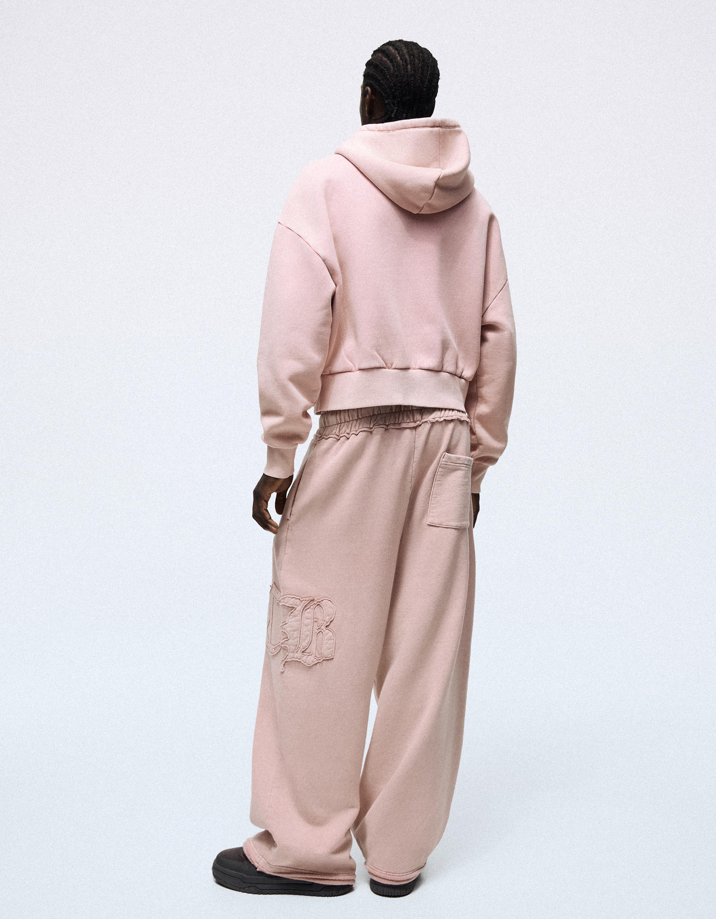 Super baggy washed trousers — Pink