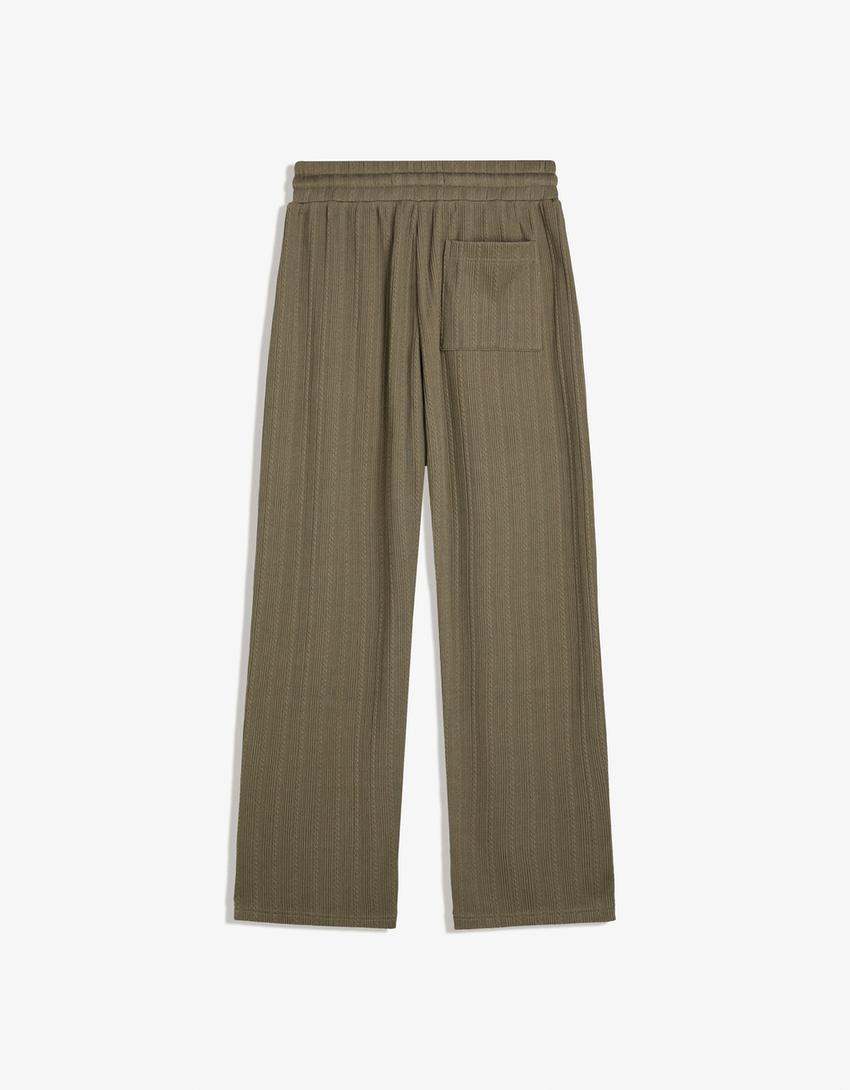 Pantalon structure-Kaki