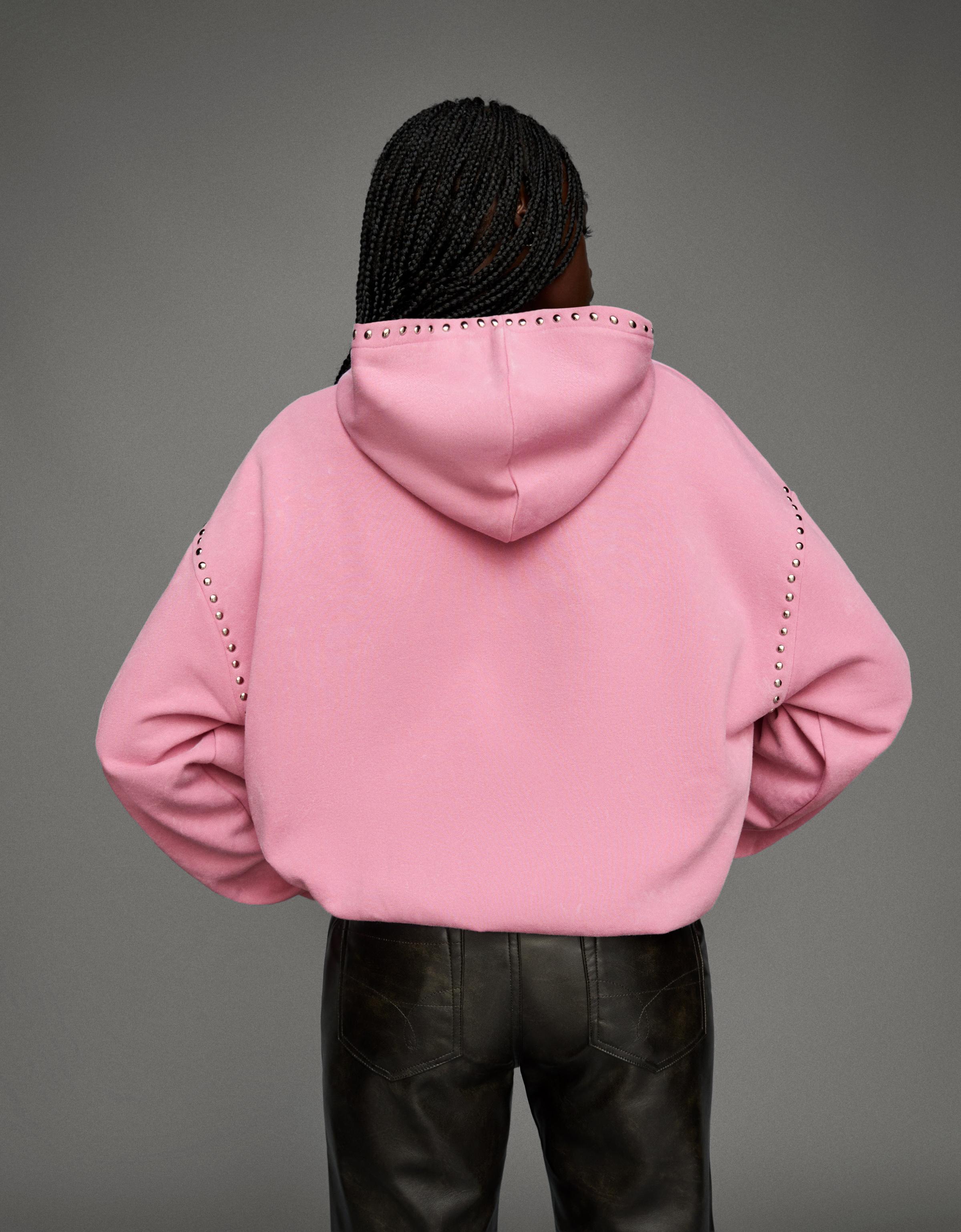 Studded hoodie - Women | Bershka