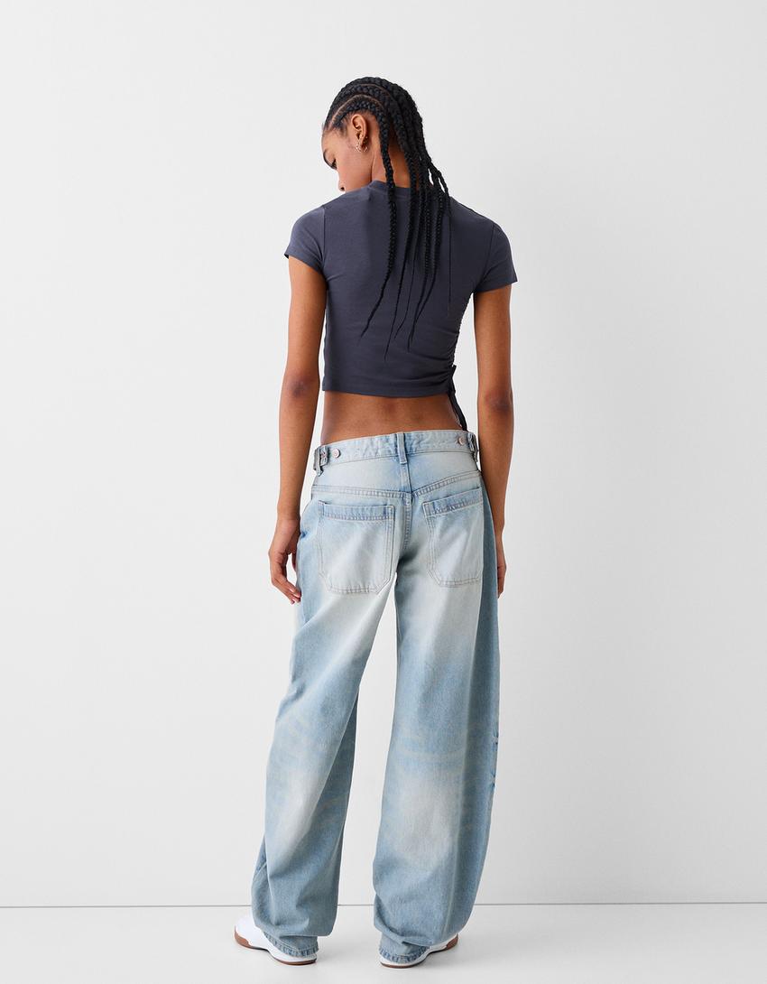 Short sleeve T-shirt with print-Grey-1