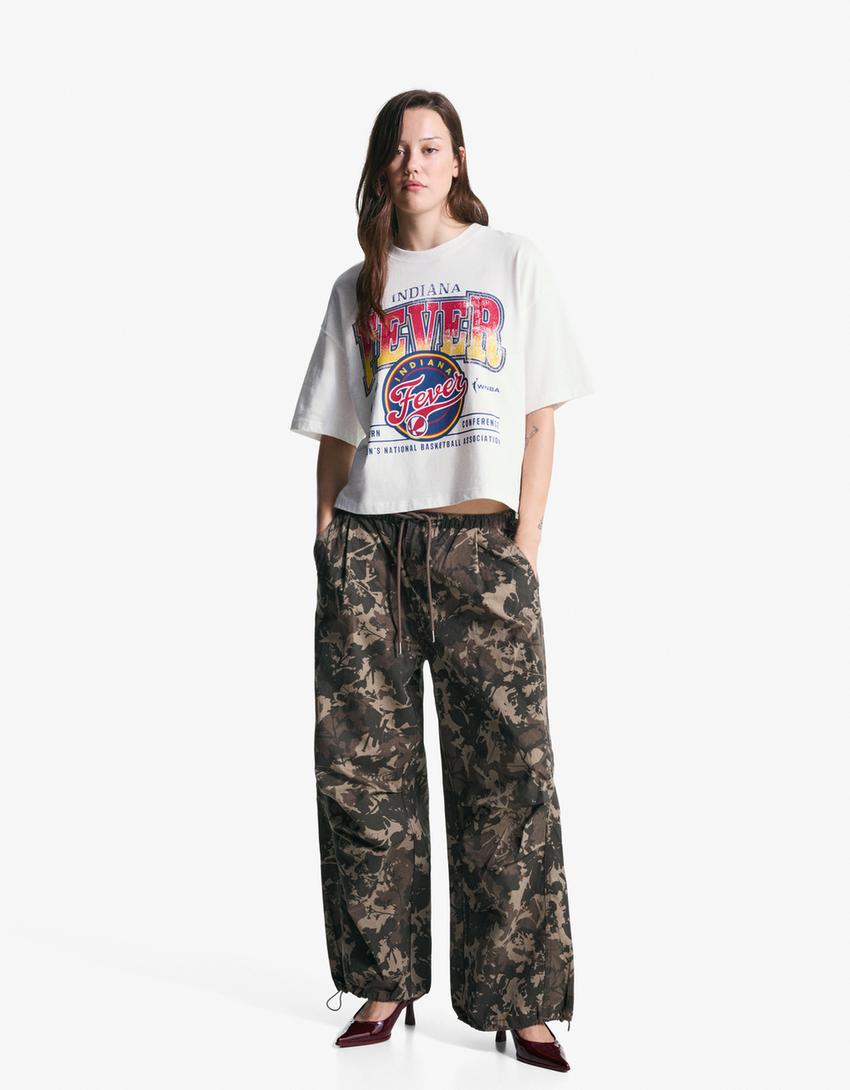 Oversize short sleeve WNBA T-shirt-White