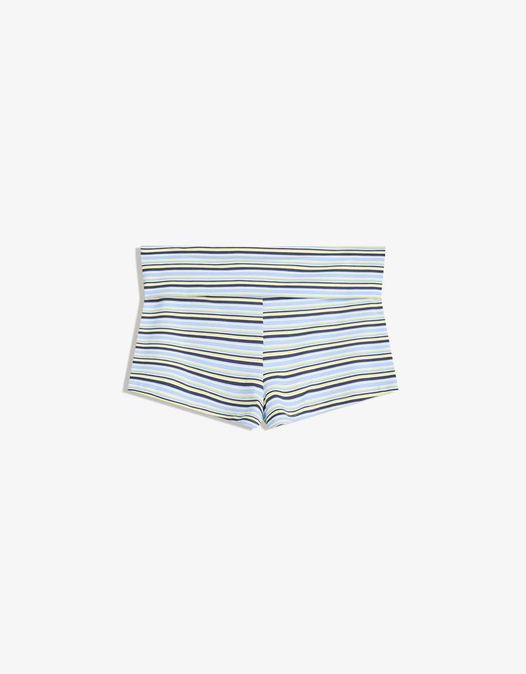 Shorts with turn-up waistband