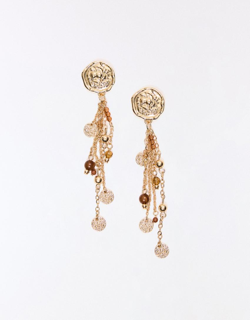 Cascading earrings-Gold