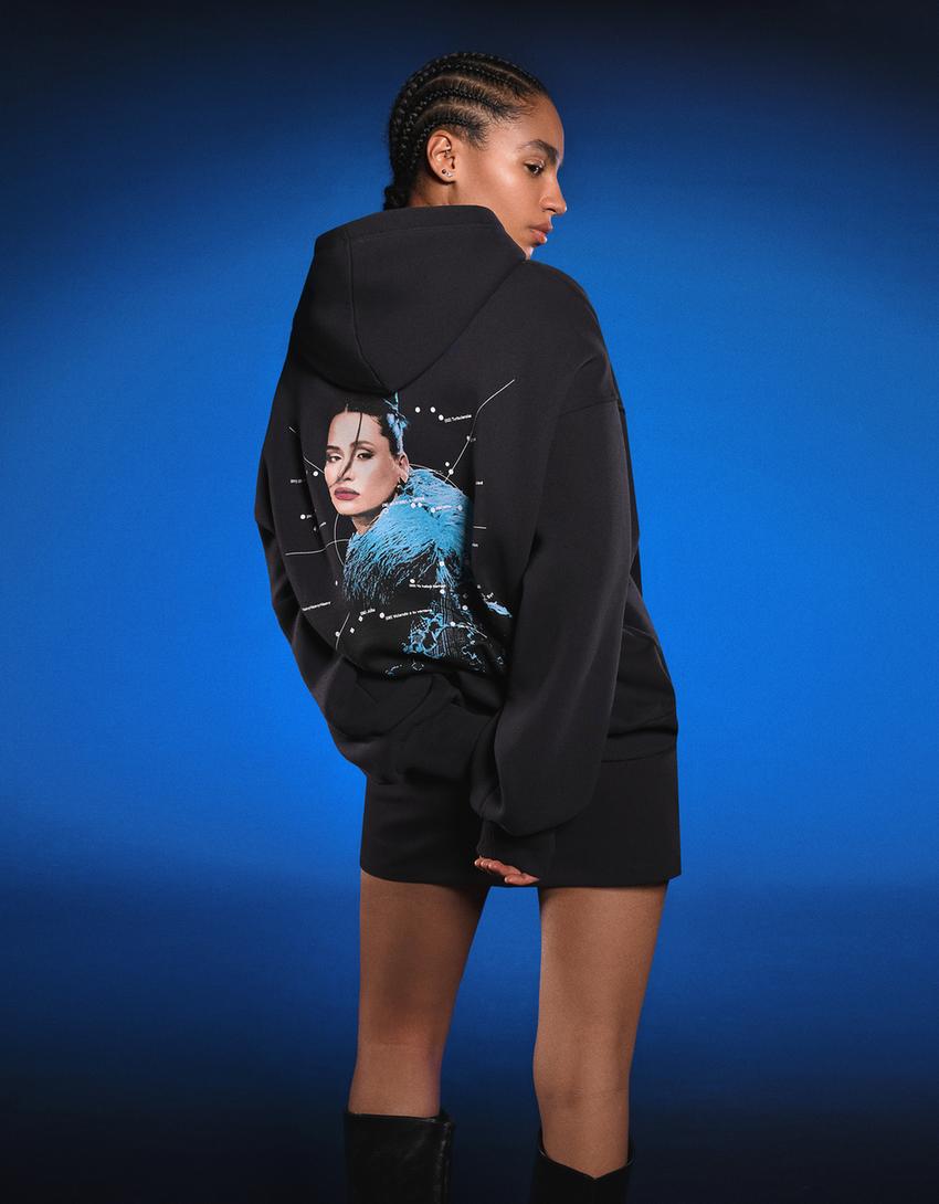 Sudadera Lia Kali capucha-Negro