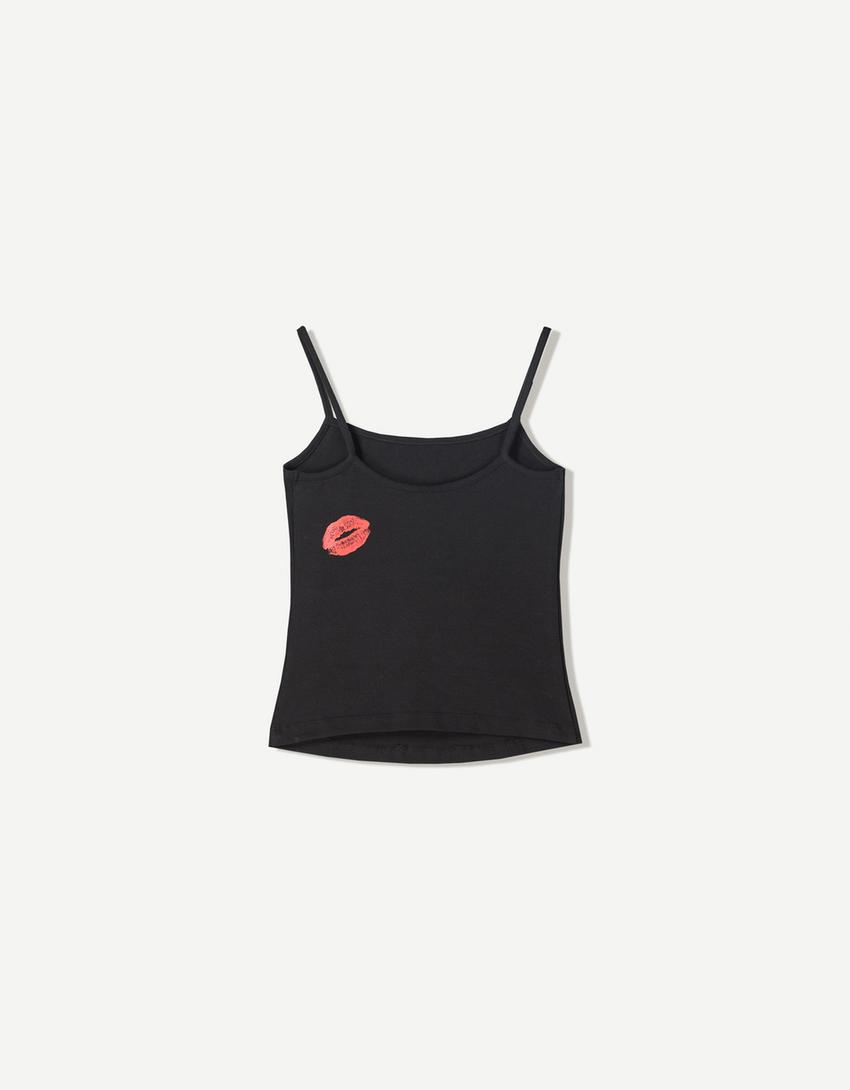Top Sabrina Carpenter tirantes-Negro-5