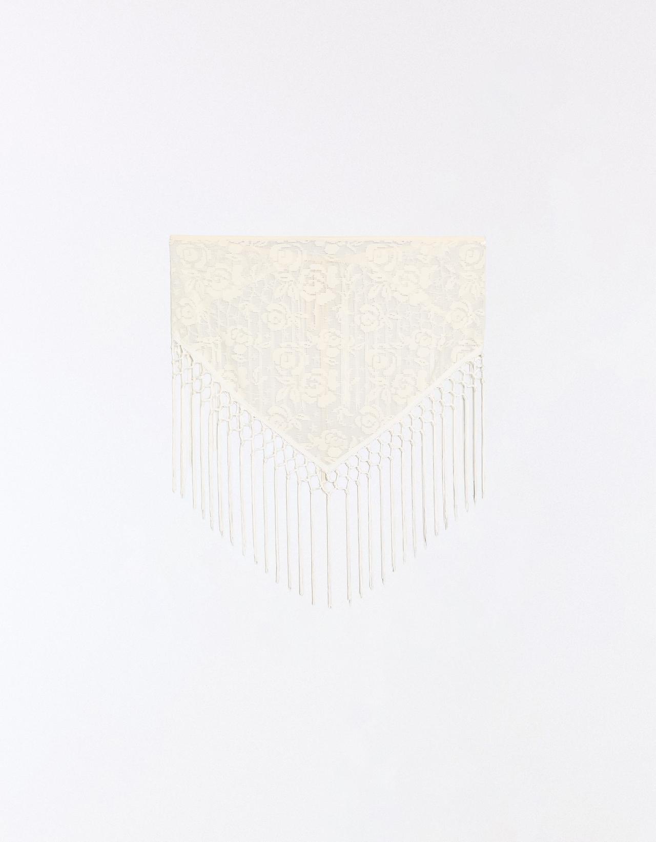 Fringed upholstery overskirt — Cream