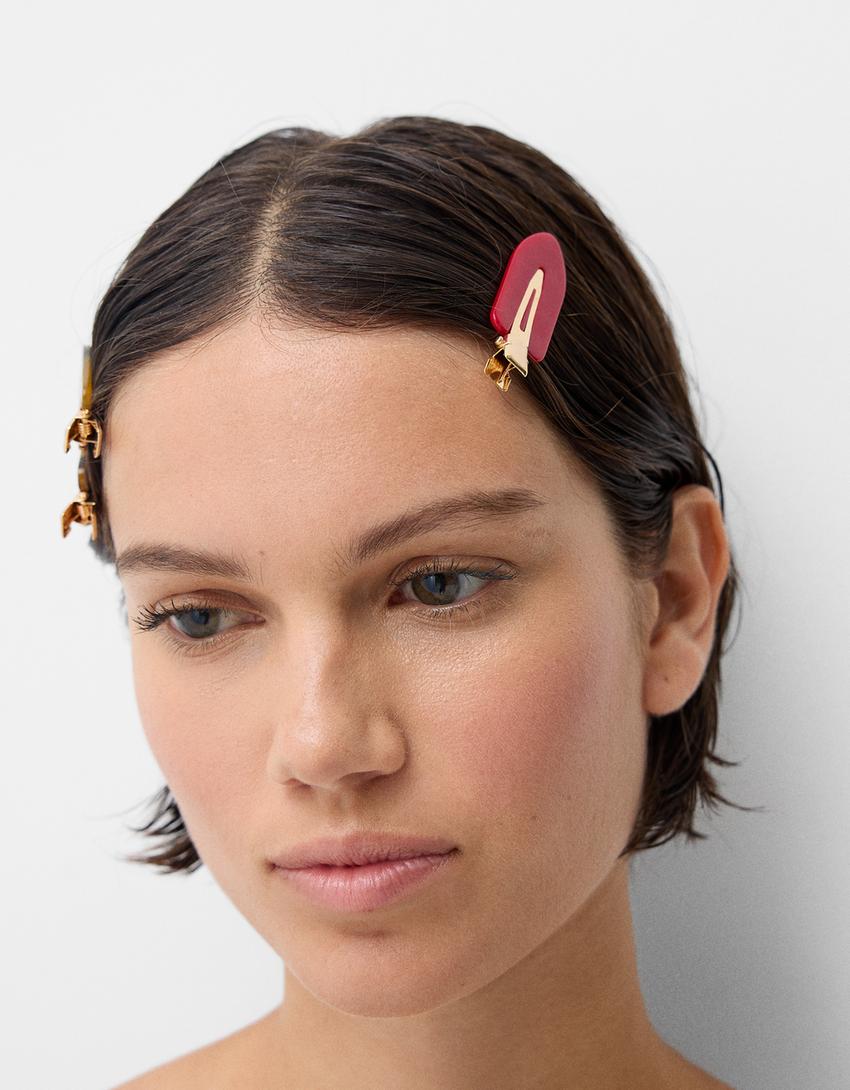 Lot 6 barrettes pour make up-Noir-1