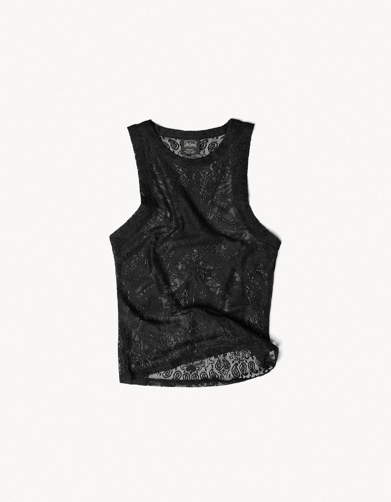 Lace sleeveless top ARIES X BERSHKA — Black