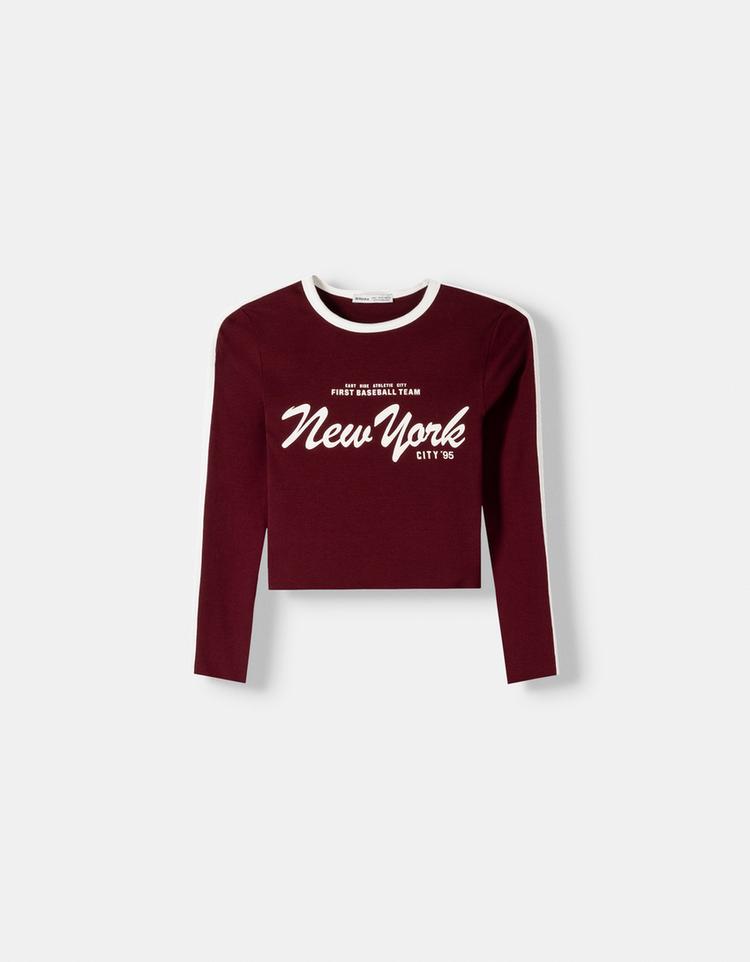 Printed long sleeve T-shirt