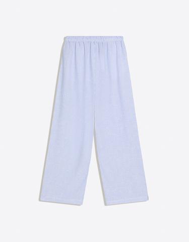Elasticated waist trousers with linen — Navy 6