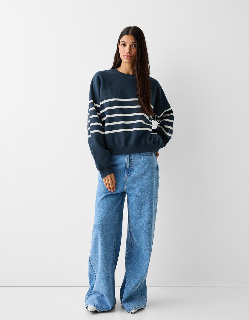 Sweat raglan-Marine-3