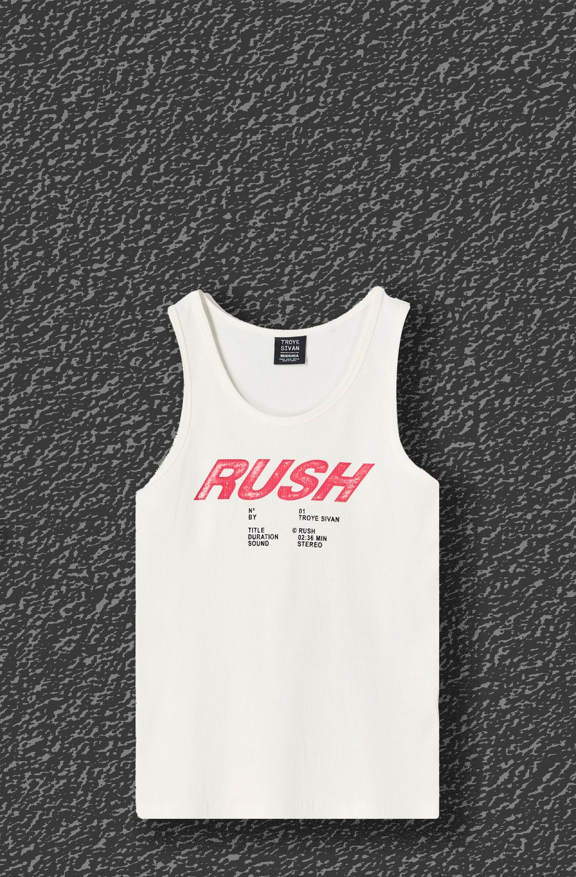 Troye Sivan ribbed strappy T-shirt