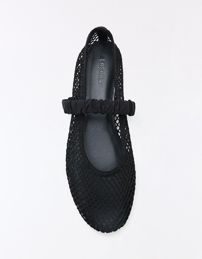 Ballerines résille-Noir