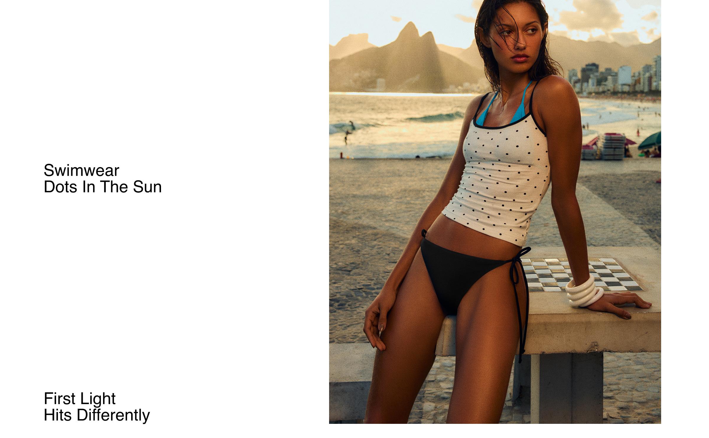 Tie bikini bottoms — Black