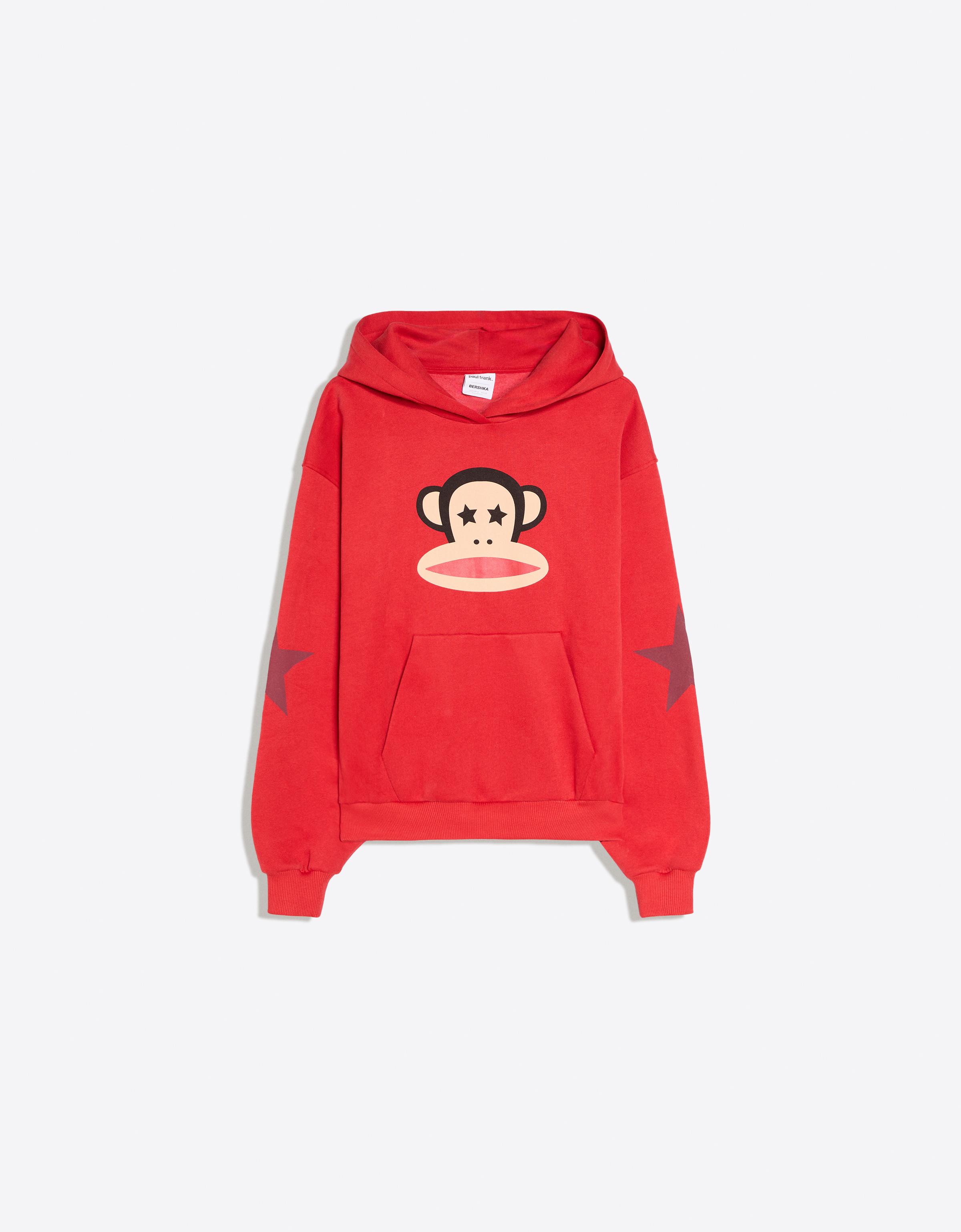 PAUL FRANK print hoodie — Red