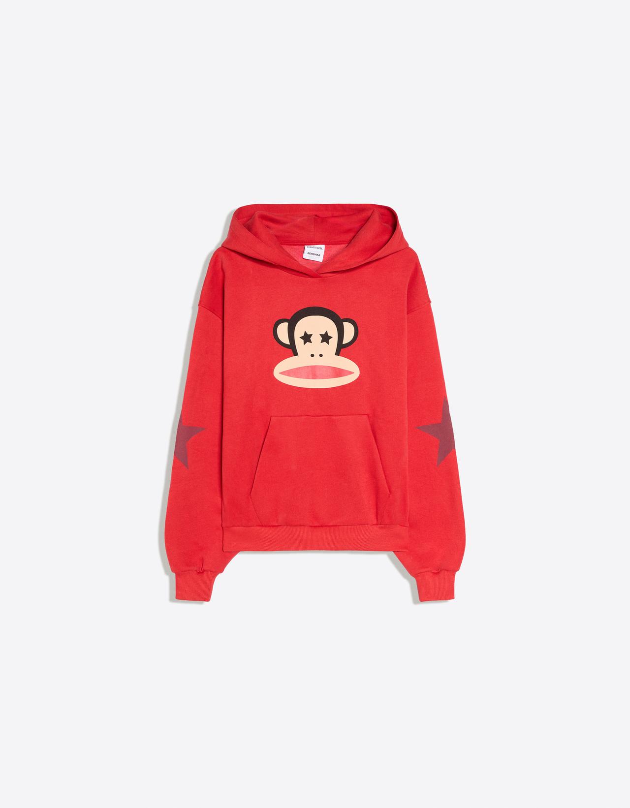 PAUL FRANK print hoodie — Red